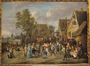 David Teniers the Younger Village feast with an aristocratic couple Sweden oil painting artist